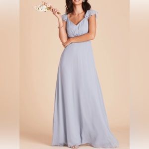 Birdy Grey Dusty Blue Chiffon Kae dress